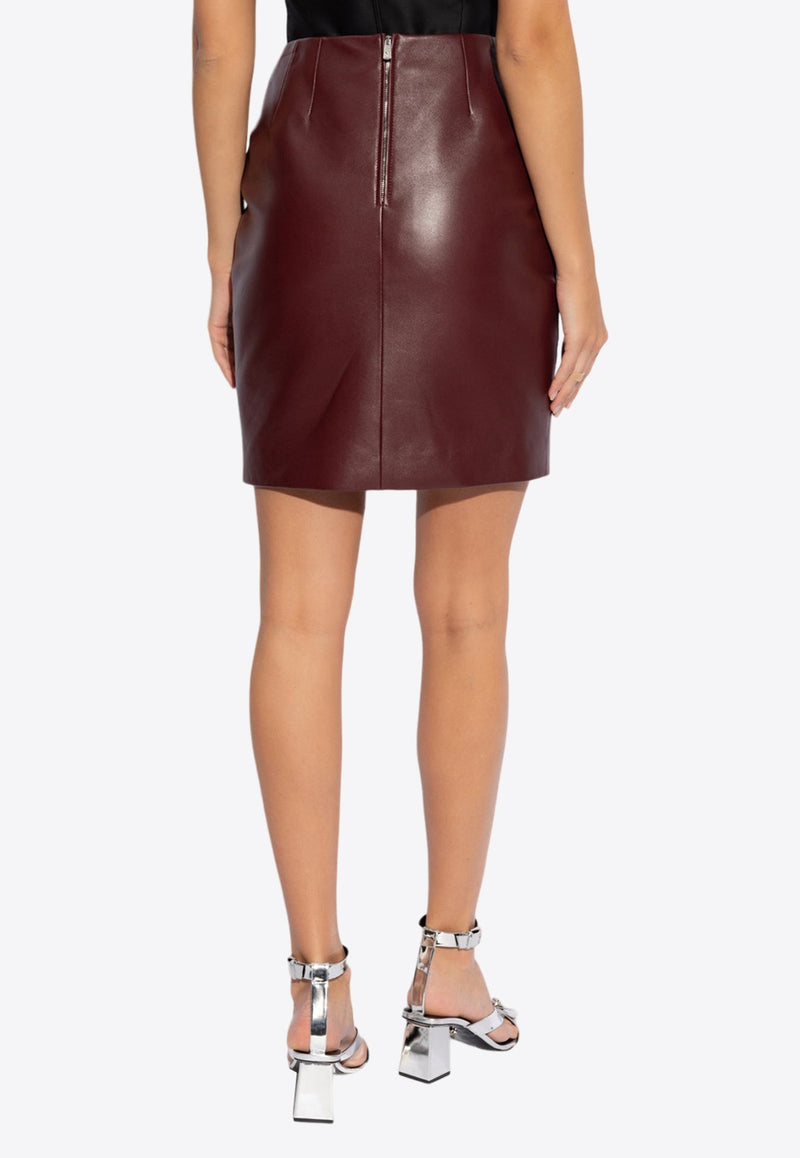 Mini Leather Pencil Skirt