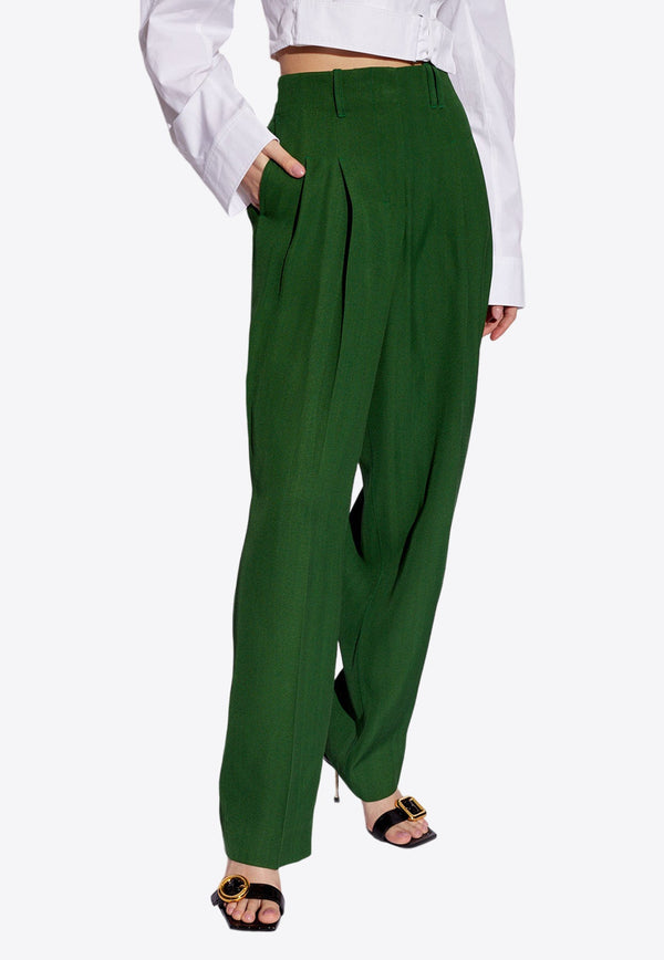 Le Titolo High-Waist Tailored Pants