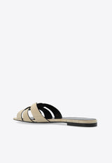 Tribute Leather Flat Sandals