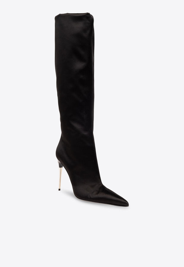 Lollo 105 Knee-High Satin Boots