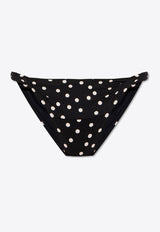 Dotted High-Cut Bikini Briefs