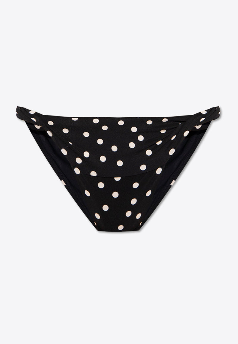 Dotted High-Cut Bikini Briefs