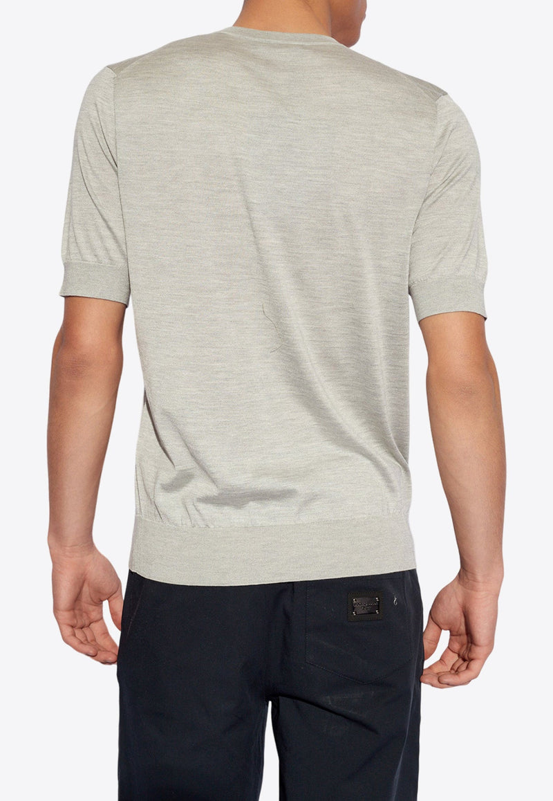 Silk Short-Sleeved T-shirt