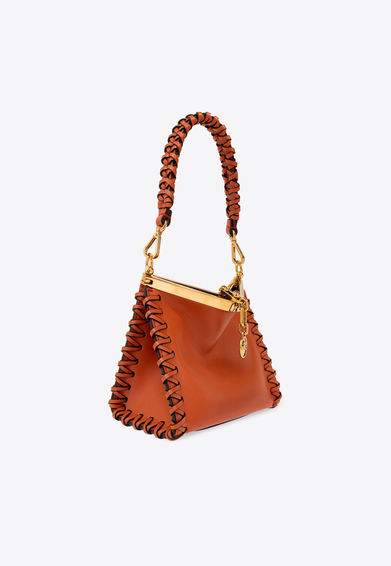 Mini Vela Leather Shoulder Bag