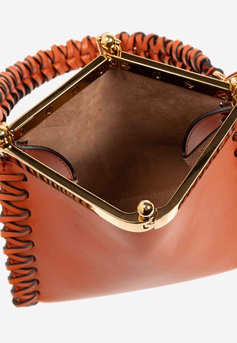 Mini Vela Leather Shoulder Bag