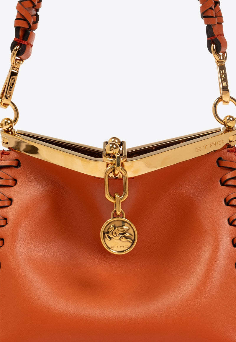 Mini Vela Leather Shoulder Bag