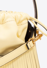 Mini Saturno Fringed Bucket Bag