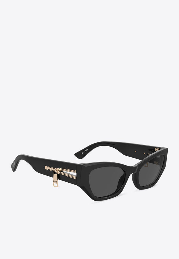 Grilamid Zipper Cat-Eye Sunglasses