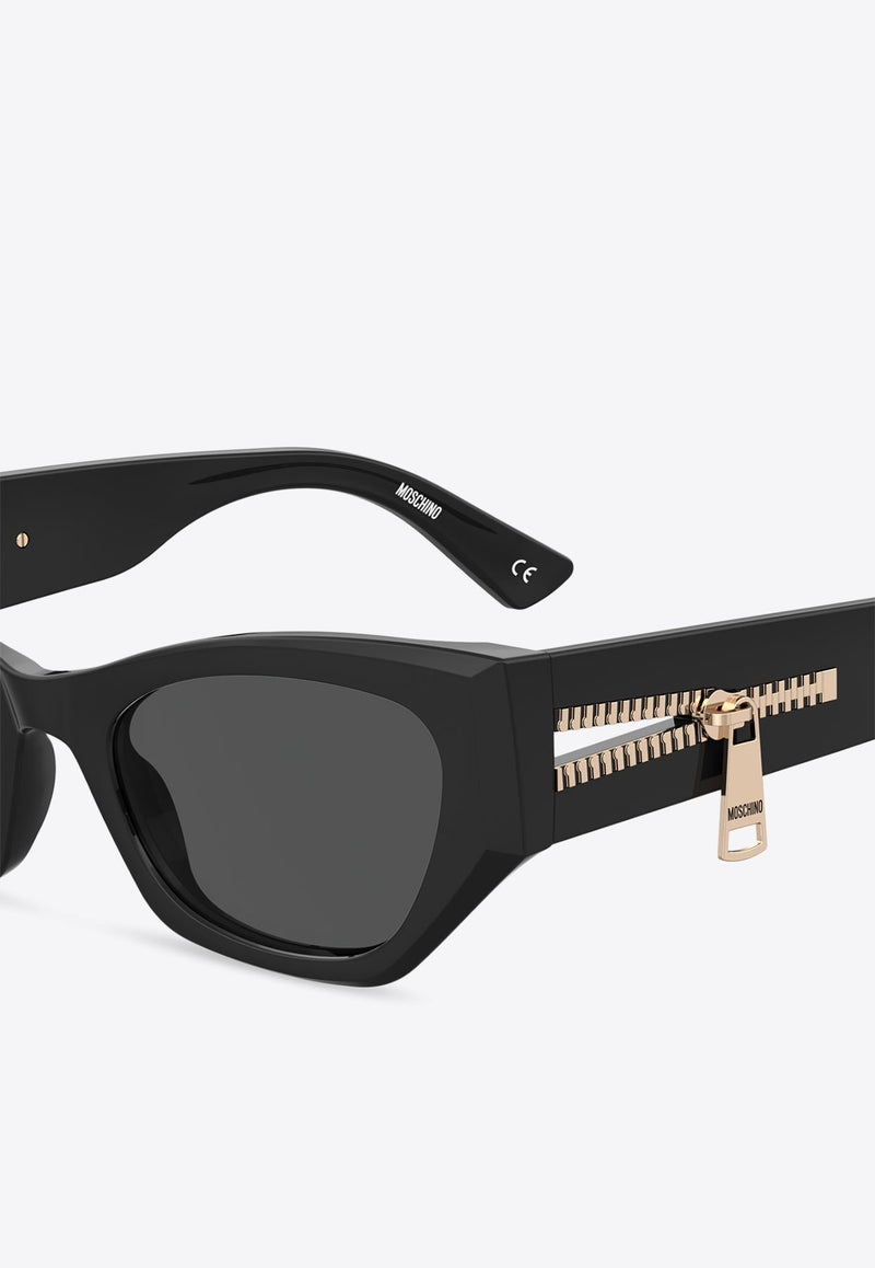 Grilamid Zipper Cat-Eye Sunglasses
