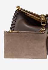 Medium Vela Leather Shoulder Bag