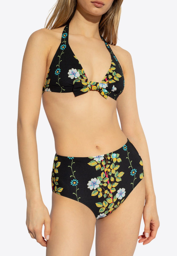 Floral Print Halterneck Bikini