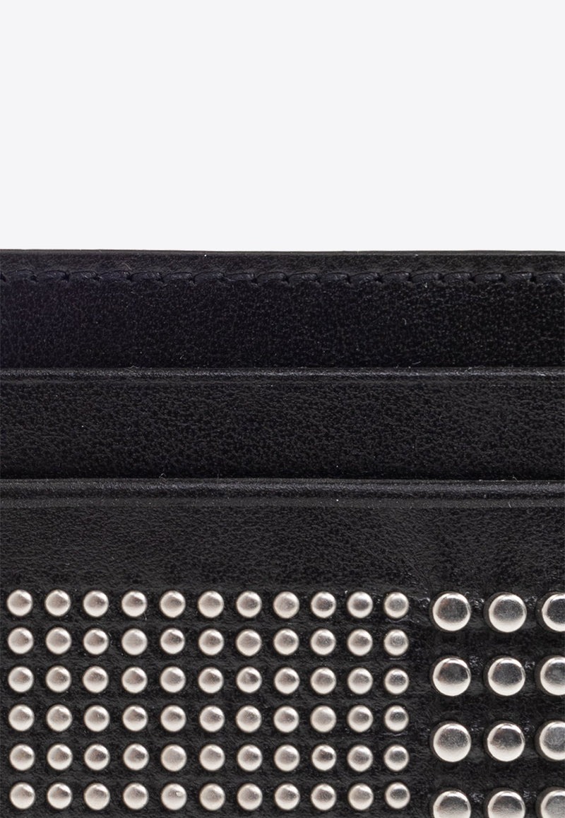 Studded Leather Cardholder