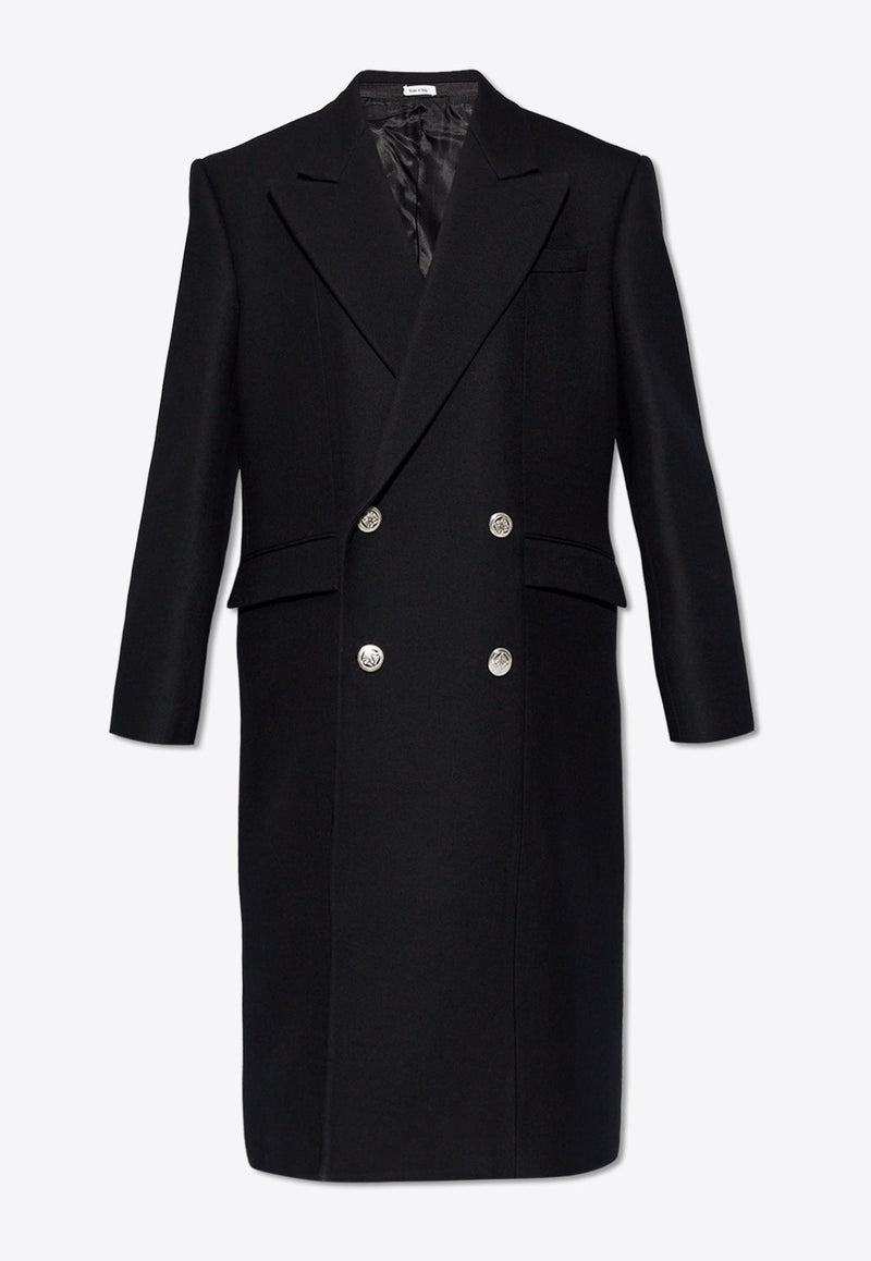 Double-Breasted Wool Coat