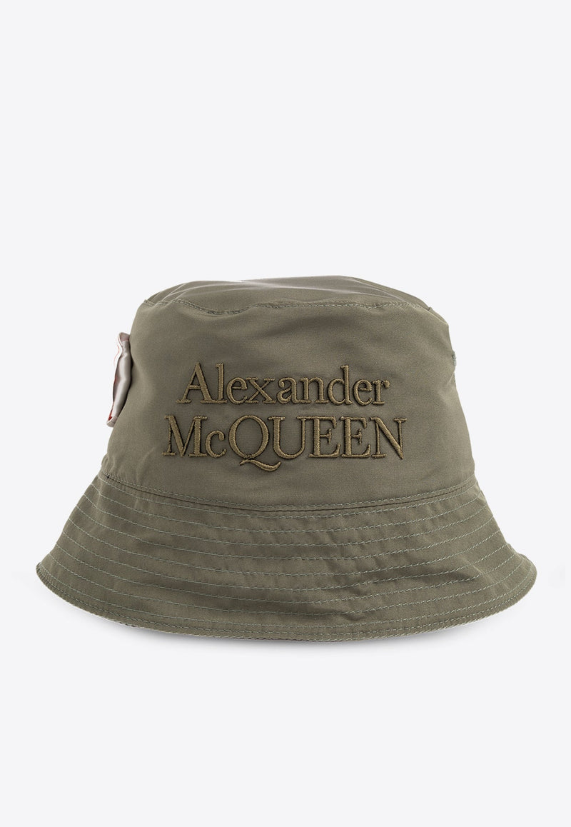 Logo Embroidered Reversible Bucket Hat