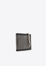 Studded Leather Chain Wallet