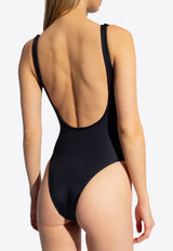 Logo Embroidered One-piece Swimsuit