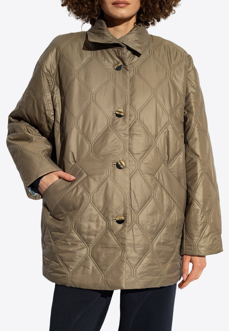 Single-Breasted Quilted Jacket