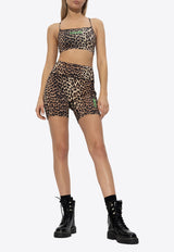 Leopard Sleeveless Cropped Top