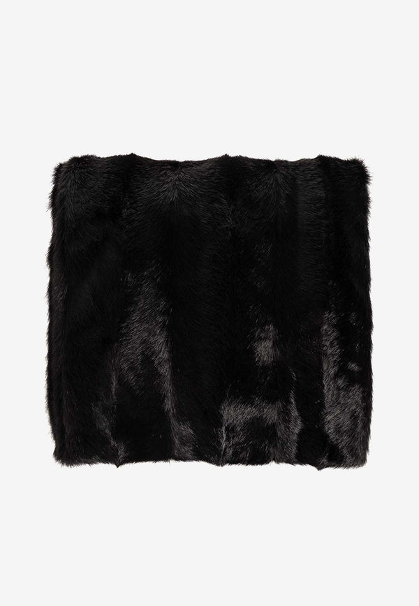 Faux Fur Hooded Scarf