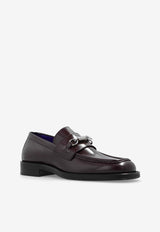 Barbed Wire Calf Leather Loafers