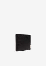 B Cut Bi-Fold Wallet in Grained Leather