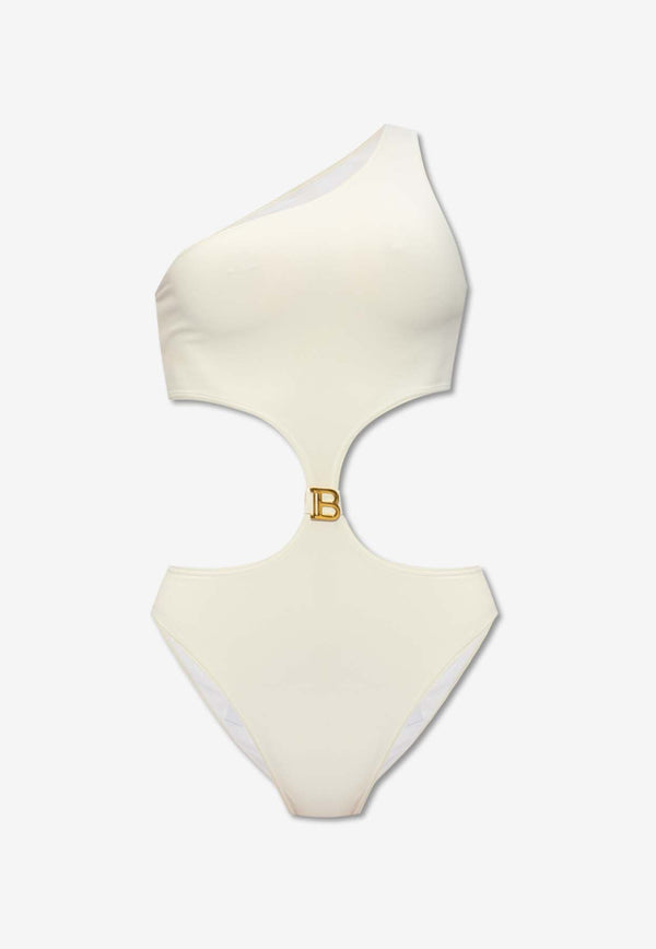 B-Logo Cut-Out One-Piece Swimsuit