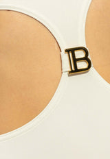 B-Logo Cut-Out One-Piece Swimsuit