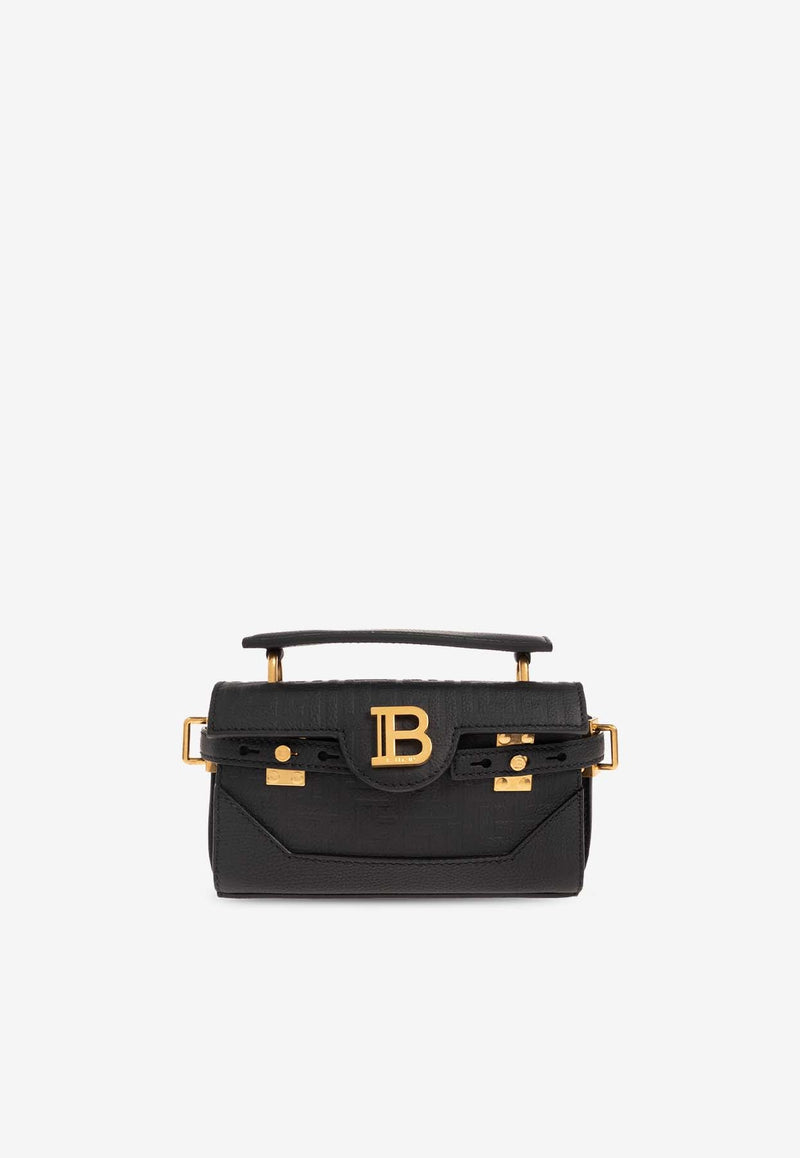 Mini B-Buzz 19 Monogram Grained Leather Crossbody Bag