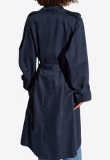 Double-Breasted Kimono Trench Coat