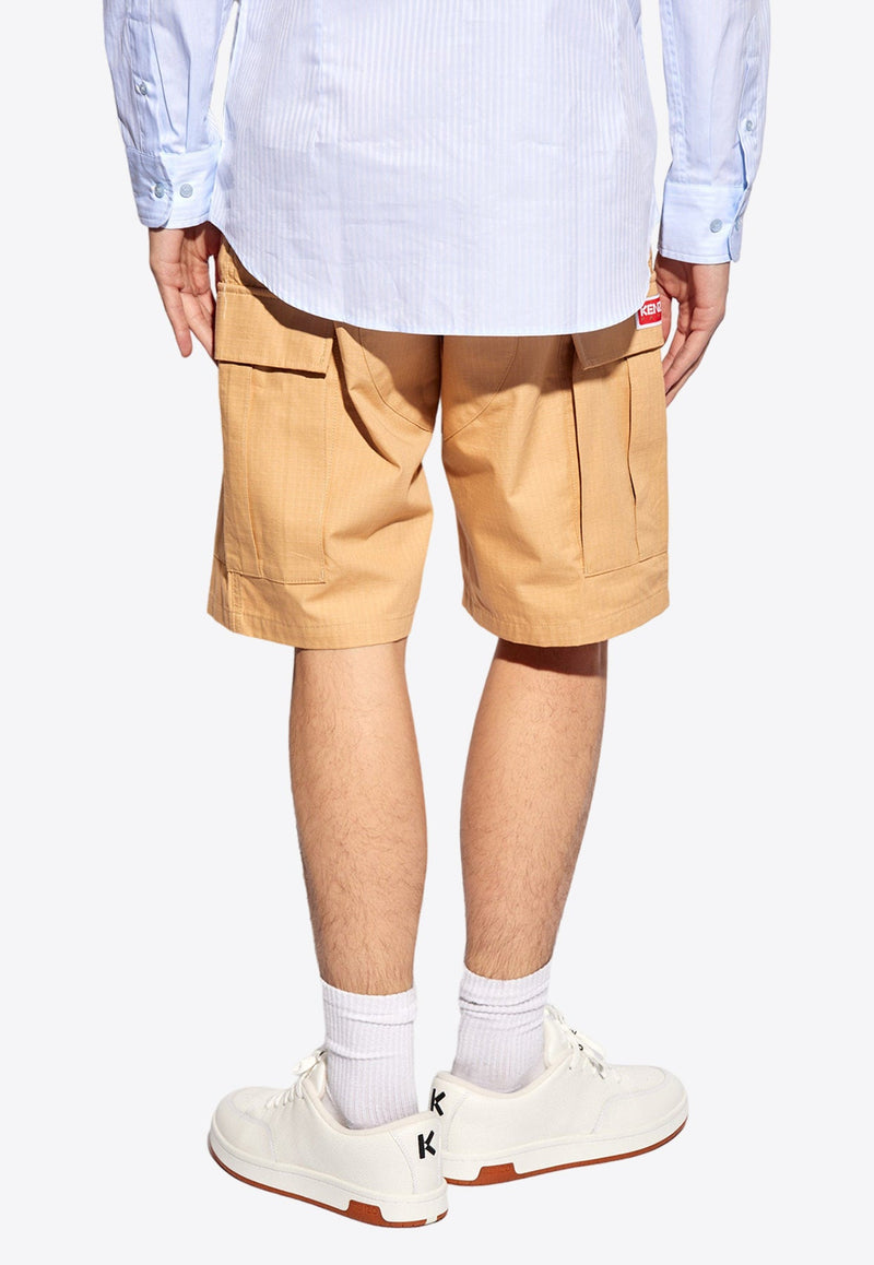 Logo Patch Cargo Shorts