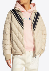 Barrot Striped Quilted Down Jacket