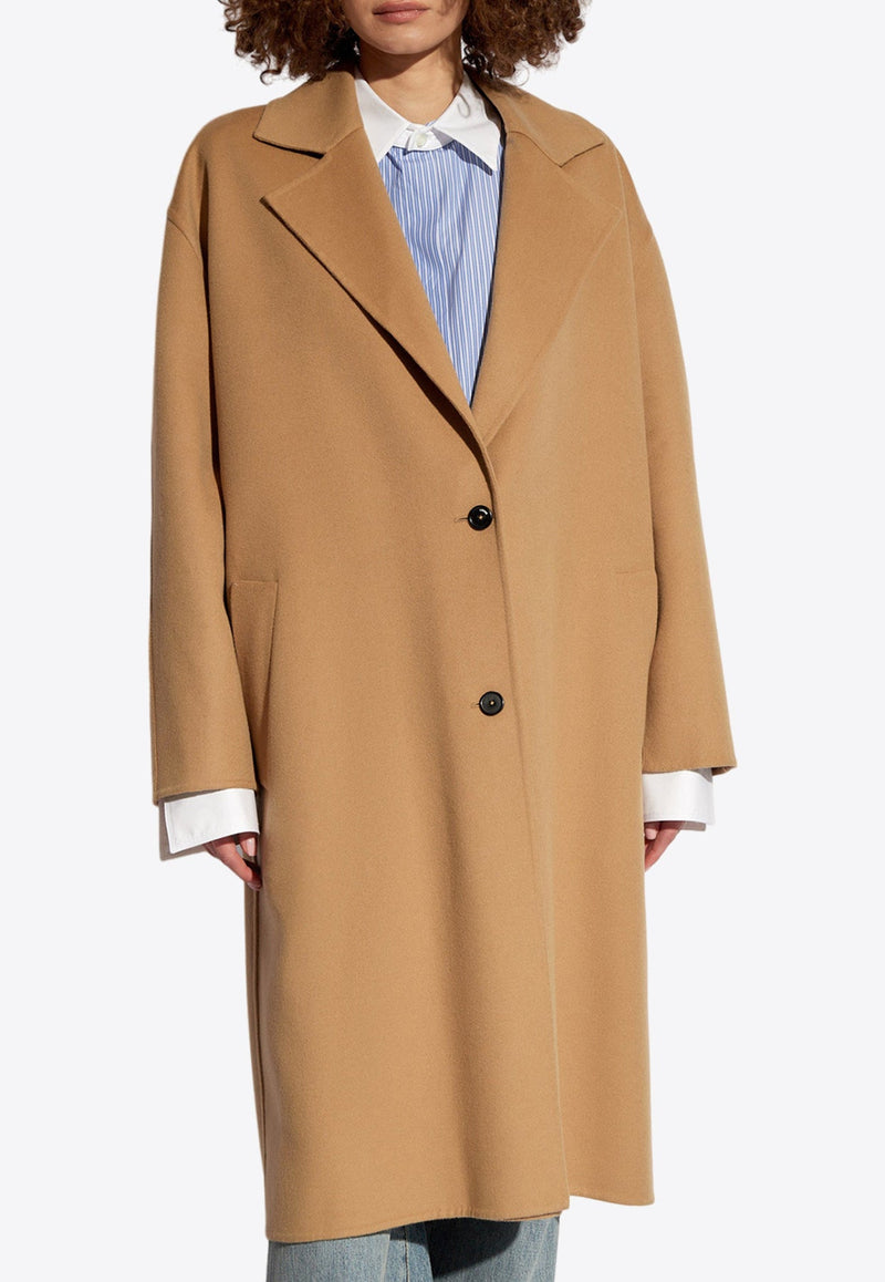 Single-Breasted Wool Coat