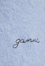 Logo Embroidered Alpaca Blend Sweater