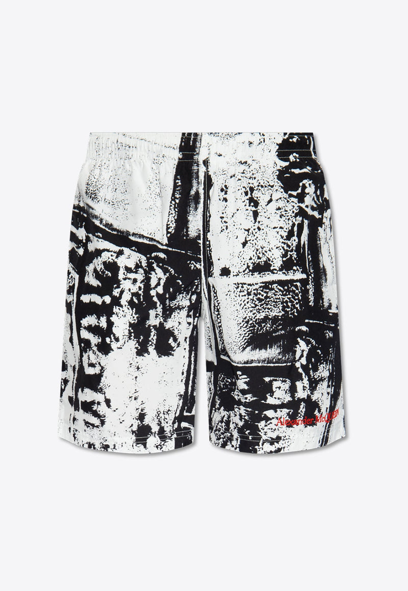 Graphic Print Swim Shorts