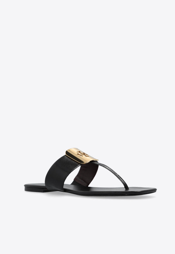 Georgia Leather Flat Sandals