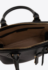Mini Swing Grained Leather Shoulder Bag