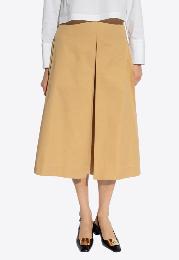 Pleated Midi Skirt