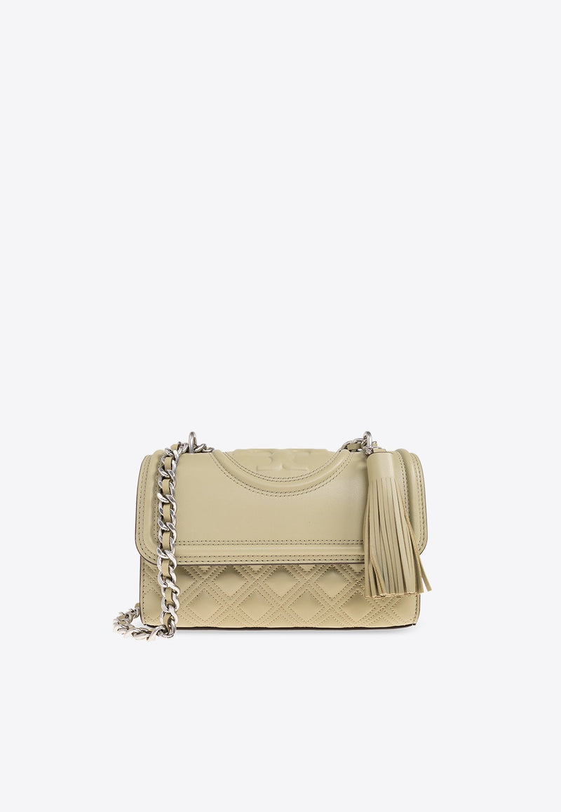 Small Fleming Nappa Leather Shoulder Bag