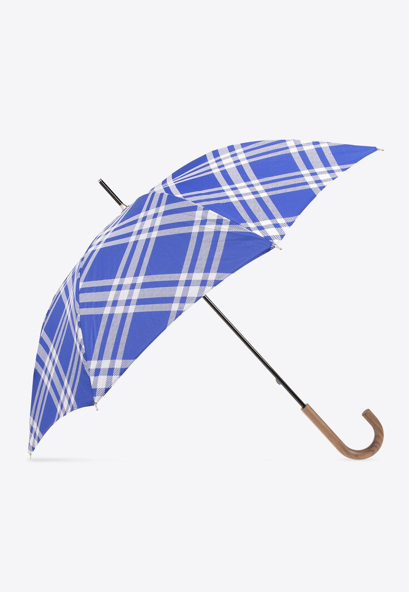 Signature Check Folded Umbrella