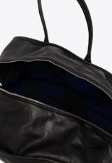 Large Shield Leather Duffel Bag