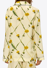 Floral Print Pajama Shirt