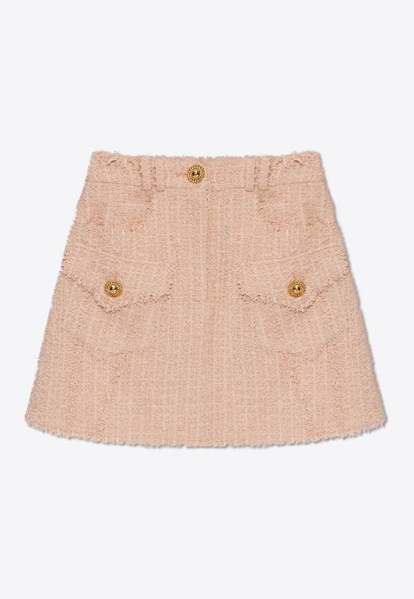 High-Rise Mini Tweed Skirt