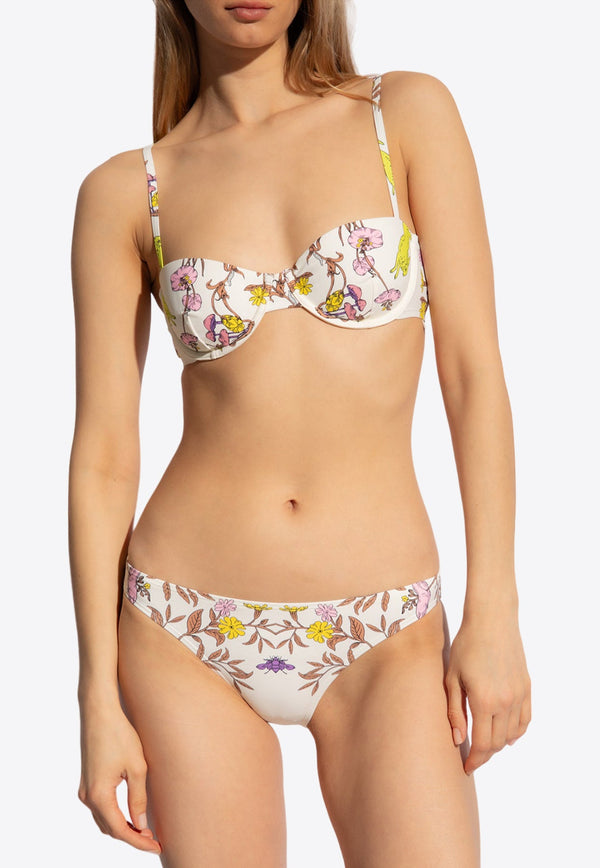 Floral Print Bikini Bottom