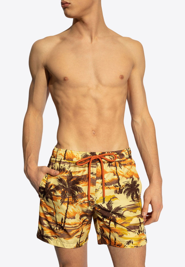 Tropical Print Swim Shorts