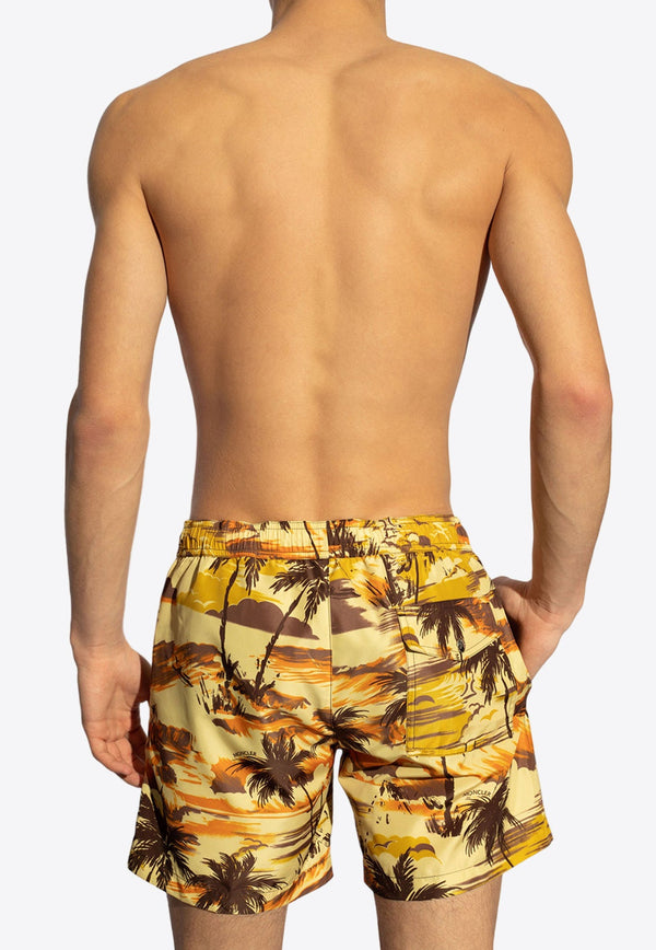 Tropical Print Swim Shorts