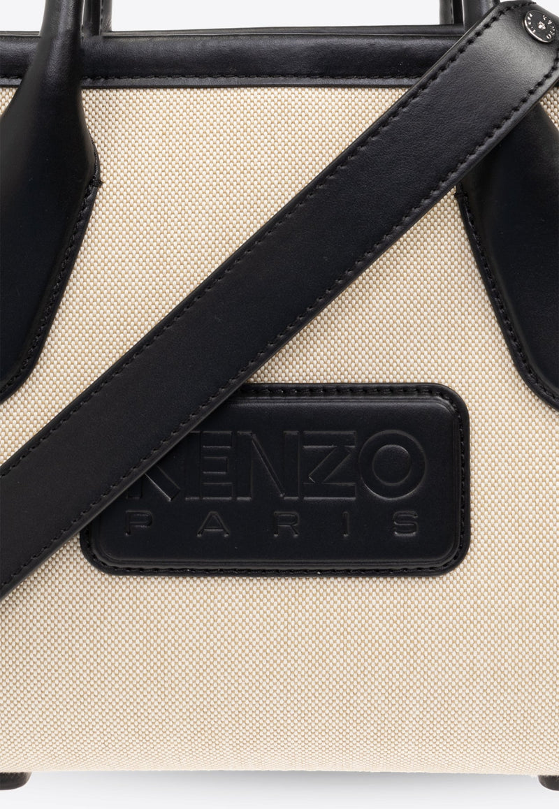 Small Kenzo 18 Logo Patch Tote Bag