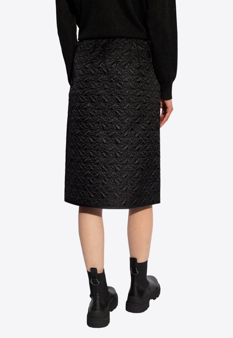 Quilted Midi Pencil Skirt