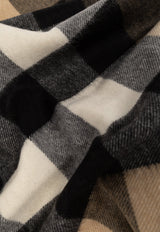 Half Mega Check Cashmere Scarf