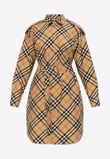 Signature Check Mini Shirt Dress