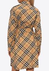 Signature Check Mini Shirt Dress